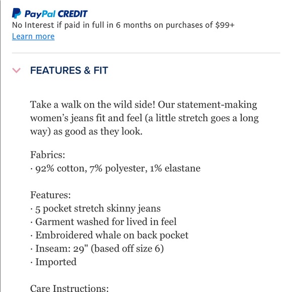 Vineyard Vines Skinny Leg Zebra Print Denim Size 6 - Picture 8 of 8